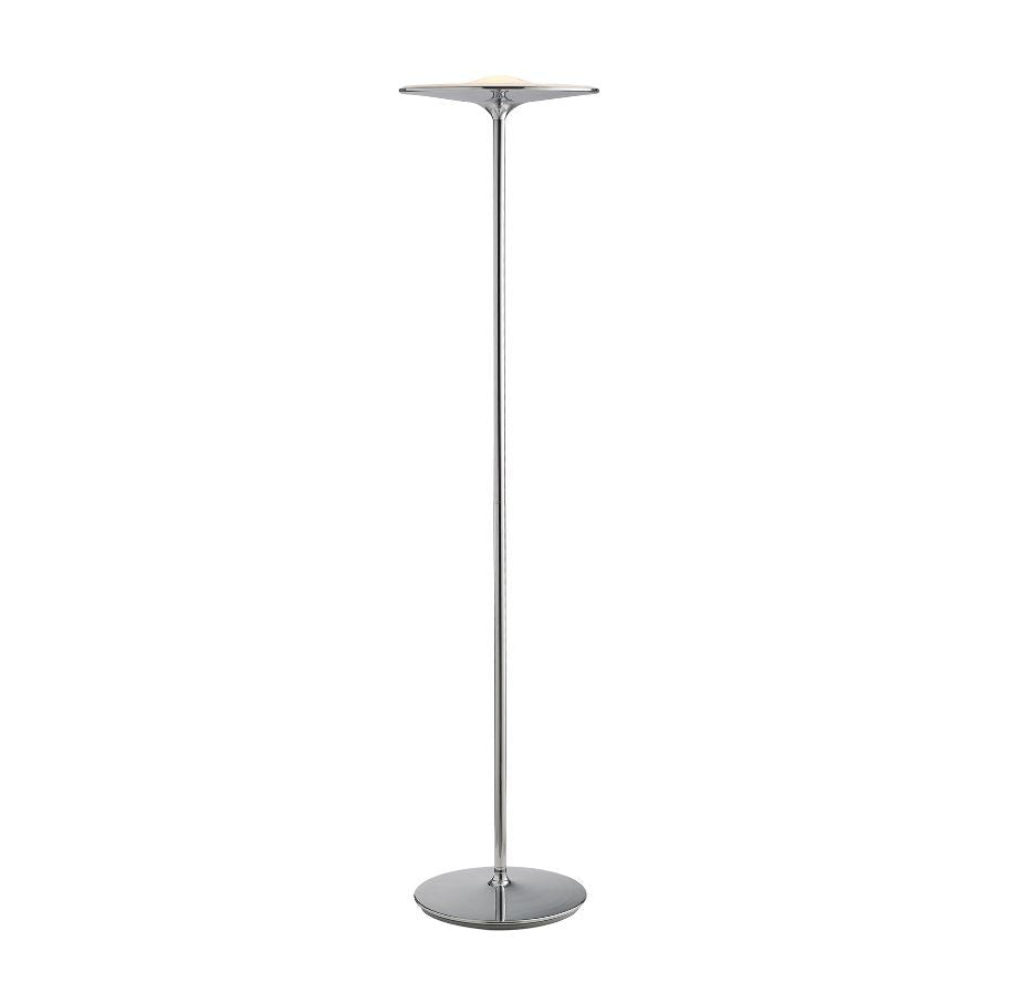 Piantana LED in metallo cromato e cavo in tessuto nero 36W 2880 LM 4000°k IKON-PT Piantana LED in metallo cromato e cavo in tessuto nero 36W 2880 LM 4000°k IKON-PT